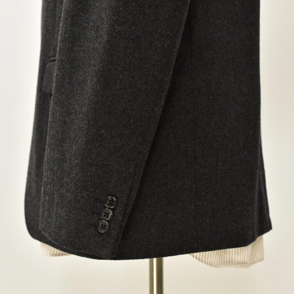 7 Diamonds Wool Blazer Mens L Charcoal Gray Slim Fit 2 Button Sport Coat - Picture 2 of 5